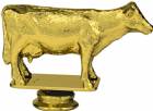 3 1/2" Dairy Cow Gold Trophy Figure