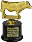 5 1/2" Dairy Bull Trophy Kit with Pedestal Base