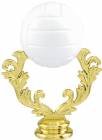 5" Color Volleyball Gold Trophy Figure