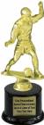 8" Male Soccer Trophy Kit with Pedestal Base