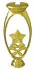 Gold 6" Star Trophy Riser