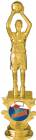 6 1/4" Female Basketball Motion Graphic Trophy Figure