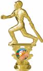 5 1/2" Male Baseball Motion Graphic Gold Trophy Figure