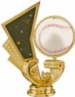 4 1/2" Baseball Spinning Gold Trophy Figure