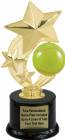 7 1/4" Softball Star Spinning Trophy Kit with Pedestal Base