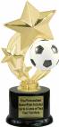 7 1/4" Soccer Star Spinning Trophy Kit with  Pedestal Base