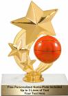 6" Basketball Star Spinning Trophy Kit