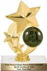 6" Bowling Star Spinning Trophy Kit