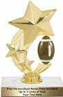 6" Football Star Spinning Trophy Kit