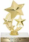 6" 3 Star Spinning Trophy Kit