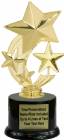 7 1/4" 3-Star Spinning Trophy Kit with Pedestal Base