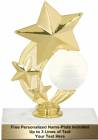 6" Volleyball Star Spinning Trophy Kit