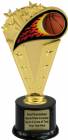 8" Colored Flame Basketball Trophy Kit with Pedestal Base