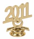 2 1/2" Gold Circle 2011 Year Date Trophy Trim Piece