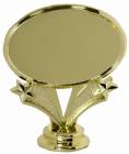 4" Gold Horizontal 2" x 3" Oval Insert Holder Figure