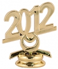 2 1/2" Gold Circle 2012 Year Date Trophy Trim Piece