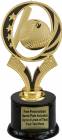 6 3/4" Baseball MidNite Star Trophy Kit with Pedestal Base