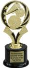 6 3/4" Cheer MidNite Star Trophy Kit with Pedestal Base