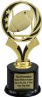 6 3/4" Football MidNite Star Trophy Kit with Pedestal Base