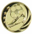 3" Gold / Black Soccer MidNite Star Plaque Mount