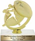 5 3/4" Football Silhouette Trophy Kit