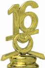 2 1/2" Gold Circle 16 Year Date Trophy Trim Piece