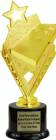 8" Cornhole Action Trophy Kit with Pedestal Base