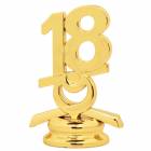 2 1/2" Gold Circle 18 Year Date Trophy Trim Piece