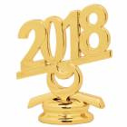 2 1/2" Gold Circle 2018 Year Date Trophy Trim Piece