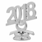 2 1/2" Silver Circle 2018 Year Date Trophy Trim Piece