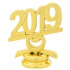 2 1/2" Gold Circle 2019 Year Date Trophy Trim Piece