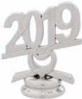 2 1/2" Silver Circle 2019 Year Date Trophy Trim Piece