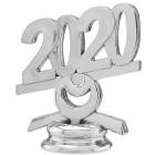 2 1/2" Silver Circle 2020 Year Date Trophy Trim Piece