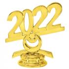 2 1/2" Gold Circle 2022 Year Date Trophy Trim Piece