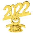 2 1/2" Gold Circle 2022 Year Date Trophy Trim Piece
