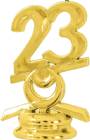 2 1/2" Gold Circle 23 Year Date Trophy Trim Piece