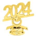 2 1/2" Gold Circle 2024 Year Date Trophy Trim Piece