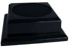 Black Royal Piano Finish Pedestal Base - No Hole - 8