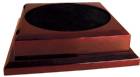 Rosewood Royal Piano Finish Pedestal Base - No Hole - 11" x 11"