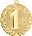 2 3/4" Gold 1st Place Starbrite Series Medal