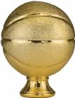 5 1/2" Gold Metallized Basketball Resin