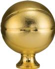 11 1/2" Gold Metalized Basketball Resin
