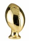 11" Gold Metalized Lifesize Football Resin