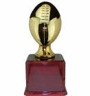 17 1/2" Gold Metalized Lifesize Football Resin Trophy Kit