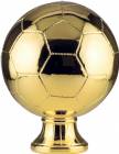 10 1/2" Gold Metallized Soccer Ball Resin