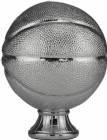 5 1/2" Silver Metallized Basketball Resin