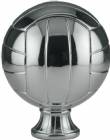 5 1/2" Silver Metallized Volleyball Resin
