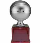 17 1/2" Silver Metalized Basketball Resin Trophy Kit