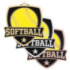 2 1/2" Softball Shield Series Award Medal