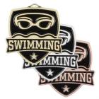 2 1/2" Swimming Shield Series Award Medal